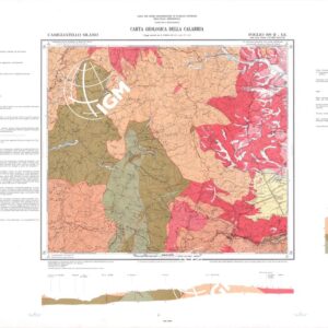 CARTA GEOLOGICA DELLA CALABRIA - Foglio 229 II S.E. - Camigliatello Silano