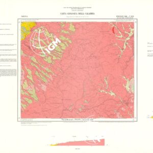 CARTA GEOLOGICA DELLA CALABRIA - Foglio 246 I S.O. - Arena