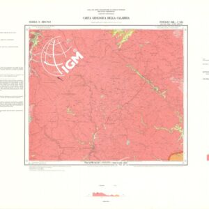 CARTA GEOLOGICA DELLA CALABRIA - Foglio 246 I S.E. - Serra S. Bruno