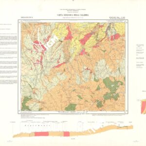 CARTA GEOLOGICA DELLA CALABRIA - Foglio 254 I S.E. - Delianuova