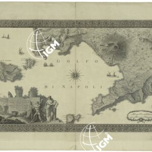 CARTA DEL LITTORALE DI NAPOLI E DI LUOGHI ANTICHI PIU' RIMARCHEVOLI DI QUEI CONTORNI DELINEATA PER ORDINE DEL RE DA GIO. ANTONIO RIZZI ZANNONI GEOGRAFO DI S. M. 1794