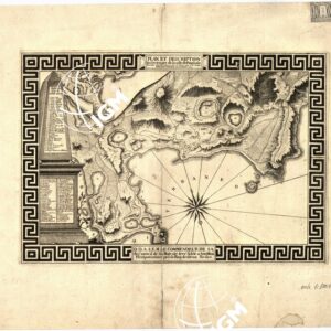 PLAN ET DESCRIPTION DU TERRITOIRE DE LA VILLE DE POUSSOLE RENDU A LA DERNIERE PERFECTION PAR C. LE SIEUR ETIENNE GIRARD ARCHITECTE, L. 1771 - Pozzuoli