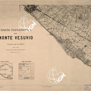 CARTA TOPOGRAFICA DEL MONTE VESUVIO RILEVATA... - Foglio V - Quadro d'Unione
