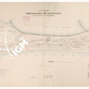 PLANIMETRIA DEI PIANI STERILI DA PORTO CORSINI A PUNTA RAVENNA PER L'IMPIANTO PROVVISORIO D'UN POLIGONO D'ARTIGLIERIA