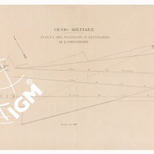 PIANTA DEL POLIGONO DI ARTIGLIERIA DI LOMBARDORE