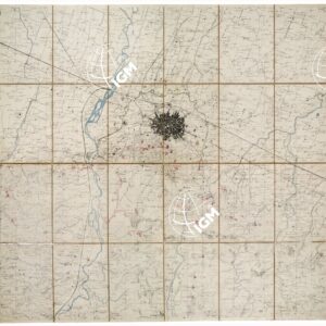 BOLOGNA E DINTORNI CON SISTEMA DI FORTIFICAZIONI DEL GEN. MANFREDO FANTI