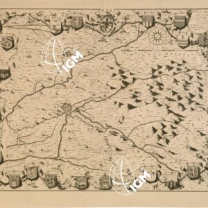TERRITORIO DELLA CITTA' DI FORLI' E SUO DISTRETTO MODERNO E PARTE DELL'ANTICO, IMPRESSO E PUBBLICATO PER COMMISSIONE DELL'ILLUSTRISSIMO SIG. CONTE FABRICIO ANTONIO MONSIGNANI DAL P. CORONELLI