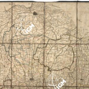 PIANTA DEL DIPARTIMENTO DEL RENO DIVISO DALLE STRADE ROMANE ECC. IL TUTTO RILEVATO IN ESATTA MISURA E DELINEATO DA GIUSEPPE CANTORI ECC.