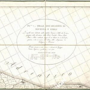 PIANTA DELLE DUE LEGAZIONI DI RAVENNA E FORLI'... - Foglio 2 con Titolo