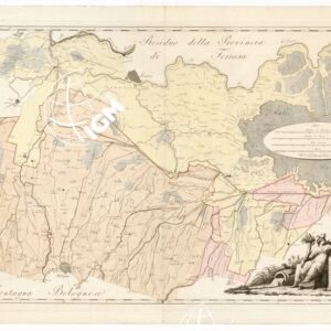 CARTA TOPOGRAFICA DEI LAVORI IDRAULICI ESEGUITI DALL'ANNO 1767 SINO - AL 1816 NELLE PROVINCIE DI BOLOGNA E DI FERRARA.