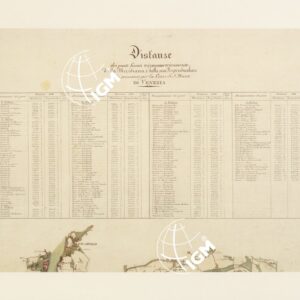 UNA CARTA DEL FERRARESE DEL 1814 - Tavola 1 B - Elenco coordinate