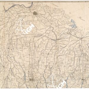 PIANTA DELLA PROVINCIA DI BOLOGNA STATO PONTIFICIO DIVISA DALLE STRADE ROMANA E DI BAZZANO IN PIANO, IN MONTE, ECC., (s. d.).- Foglio Nord