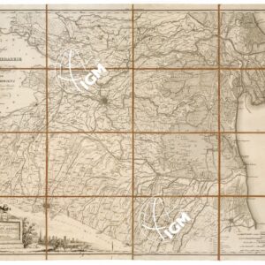 TOPOGRAFIA DELLA PROVINCIA FERRARESE DELLA PIANURA BOLOGNESE E DI UNA PARTE DELLE PROVINCIE DI ROMAGNA CON L'INDICAZIONE DEI LAVORI IDRAULICI