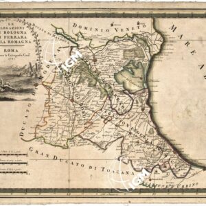 LE LEGAZIONI DI BOLOGNA DI FERRARA E DELLA ROMAGNA. ROMA PRESSO LA CALCOGRAFIA CAM.LE, 1791.