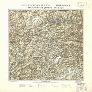 ZONA DELLE MANOVRE COI QUADRI DEL CORPO D'ARMATA DI BOLOGNA