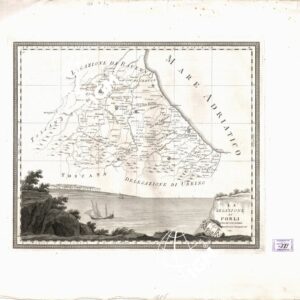 LEGAZIONE DI FORLI' DIVISO NE' SUOI GOVERNI. ROMA 1821.