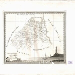 LEGAZIONE DI RAVENNA DIVISA NE' SUOI GOVERNI. ROMA 1821.