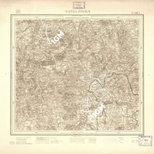 CARTA DELLA PROVINCIA DI ROMA COI CONFINI DEI TERRITORI COMUNALI - Santa Fiora - Foglio 129.1