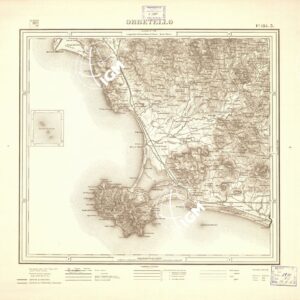 CARTA DELLA PROVINCIA DI ROMA COI CONFINI DEI TERRITORI COMUNALI - Orbetello - Foglio 135.3