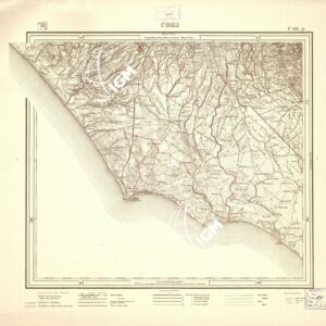 CARTA DELLA PROVINCIA DI ROMA COI CONFINI DEI TERRITORI COMUNALI - Cori - Foglio 158.15