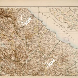 CARTA COROGRAFICA ED ARCHEOLOGICA DELL'ITALIA CENTRALE OSSIA ANTICO LAZIO, CAMPANIA, SANNIO CON PARTI MERIDIONALI DELLA SABINA ED ETRURIA - Foglio 2