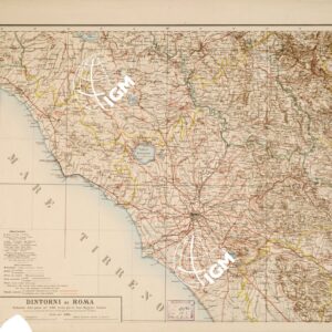 CARTA COROGRAFICA ED ARCHEOLOGICA DELL'ITALIA CENTRALE OSSIA ANTICO LAZIO, CAMPANIA, SANNIO CON PARTI MERIDIONALI DELLA SABINA ED ETRURIA - Foglio 1