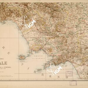 CARTA COROGRAFICA ED ARCHEOLOGICA DELL'ITALIA CENTRALE OSSIA ANTICO LAZIO, CAMPANIA, SANNIO CON PARTI MERIDIONALI DELLA SABINA ED ETRURIA - Foglio 4