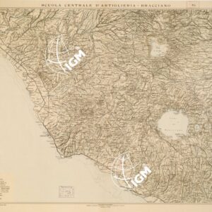 CARTA AD USO DELLA SCUOLA DI ARTIGLIERIA DI BRACCIANO - Foglio 1
