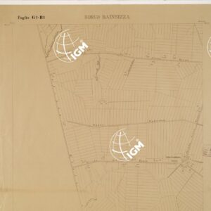 RILIEVO DELLA ZONA DI LITTORIA COL METODO NISTRI - Foglio G1-H1 - Borgo Bainsizza