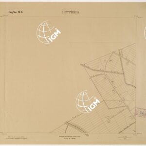RILIEVO DELLA ZONA DI LITTORIA COL METODO NISTRI - Foglio H6 - Littoria