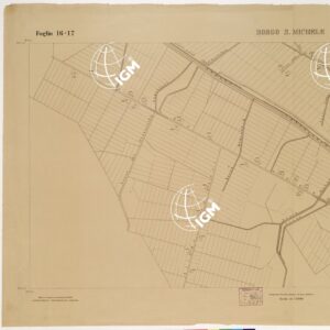 RILIEVO DELLA ZONA DI LITTORIA COL METODO NISTRI - Foglio I6-I7 - Borgo S. Michele