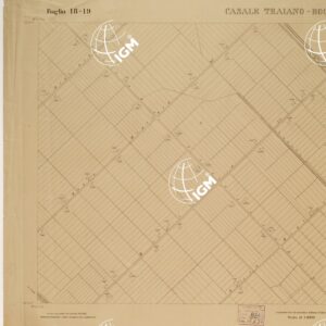 RILIEVO DELLA ZONA DI LITTORIA COL METODO NISTRI - Foglio I8-I9 - Casale Traiano-Bocca di Fiume