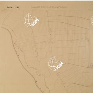 RILIEVO DELLA ZONA DI LITTORIA COL METODO NISTRI - Foglio I1-K1 - Casale Nuovo-Valmontorio