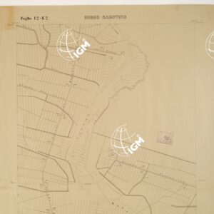 RILIEVO DELLA ZONA DI LITTORIA COL METODO NISTRI - Foglio I2-K2 - Borgo Sabotino