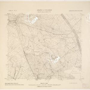 CARTA DELLA BONIFICAZIONE PONTINA E DELLA BONIFICA DI PISCINARA - Foglio R12 - Ponte della Crocetta