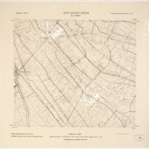 CARTA DELLA BONIFICAZIONE PONTINA E DELLA BONIFICA DI PISCINARA - Foglio G8 - Gli Archi