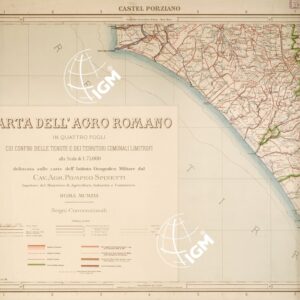CARTA DELL'AGRO ROMANO - Foglio 1 - Castel Porziano