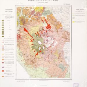 CARTA GEOLOGICA - REGIONE VULCANICA DEI COLLI ALBANI