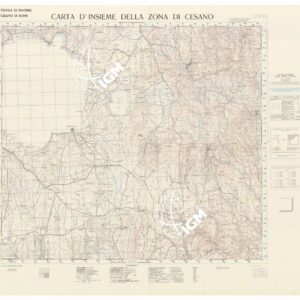 CARTA D'INSIEME DELLA ZONA DI CESANO