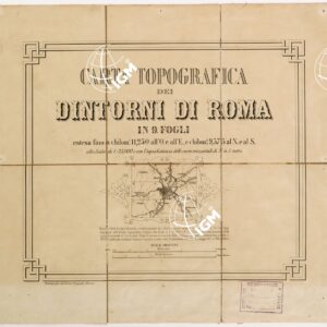CARTA TOPOGRAFICA DEI DINTORNI DI ROMA - Quadro d'unione