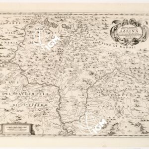 TAVOLA GENERALE DELLA PROVINCIA DI SABINA SECONDO LO STATO PRESENTE DATA IN LUCE DA GIO. DOMENICO CAMPIGLIA SOPRAINTENDENTE DELLA CALCOGRAFIA CAMERALE AL PIE' DI MARMO L'ANNO 1743