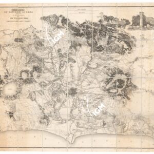 CARTA DE' DINTORNI DI ROMA SECONDO LE OSSERVAZIONI DI SIR WILLIAM GELL E DEL PROFESSORE ANT.O NIBBY