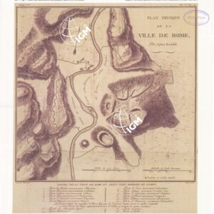 LA GEOLOGIA DI ROMA, IL CENTRO STORICO PLAN PHYSIQUE DE LA VILLE DE ROME, PAR SCIPION BREISLAK - CAPITOLO 1 - Tavola 1