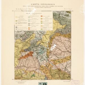 CARTA GEOLOGICA DELLA PARTE Nord OCCIDENTALE DELLA ZONA GNESSICA DEL SAVONESE E DELLE ROCCE CIRCOSTANTI.