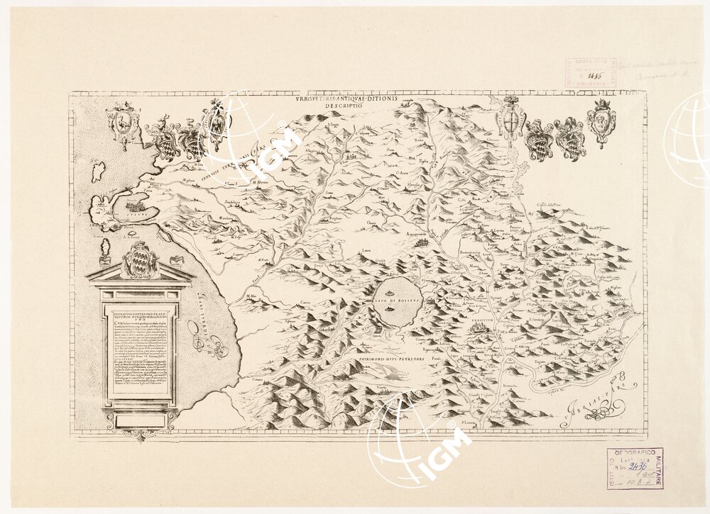URBISVETERIS ANTIQUAE DITIONIS DESCRIPTIO. 1583.