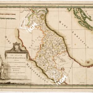 LO STATO ECCLESIASTICO DELINEATO SULLE ULTIME OSSERVAZIONI E DIVISO NELLE SUE PROVINCIE...