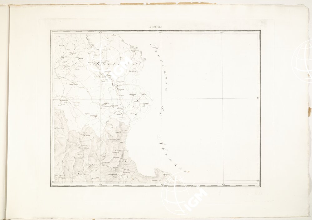 CARTA TOPOGRAFICA DI ROMA E COMARCA... - Arsoli