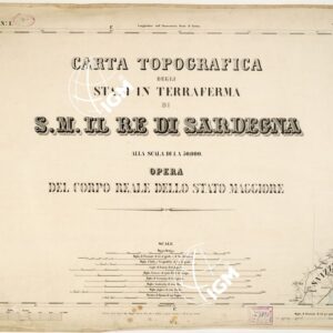 CARTA TOPOGRAFICA DEGLI STATI IN TERRAFERMA... - Foglio 1 - Titolo