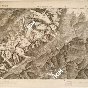 CARTA TOPOGRAFICA DEGLI STATI IN TERRAFERMA... - Foglio 21 - M. Bianco