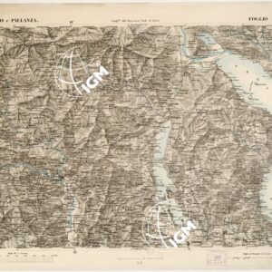 CARTA TOPOGRAFICA DEGLI STATI IN TERRAFERMA... - Foglio 24 - Varallo e Pallanza